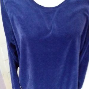 Woman Within Velour long sleeved top 18/20 Large